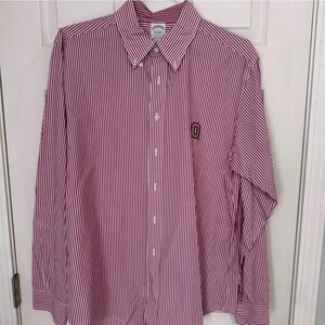 Brooks Brothers Red Striped Men's Shirt Ohio State Buckeyes